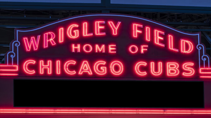 Wrigley Field & Chicago Cubs Neon Sign